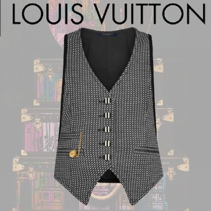 Louis Vuitton 2020 SS Stripes Casual Style Wool Office Style Formal Style Logo 1A7SNS 