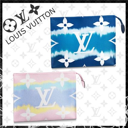 Louis Vuitton 2020 21AW Monogram Casual Style Street Style Leather Logo Clutches M69136 M69137 