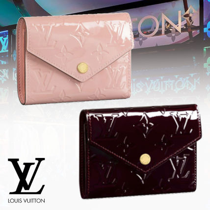 Louis Vuitton MONOGRAM Monogram Calfskin Plain Leather Folding Wallet Small Wallet M62427 M62428 