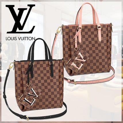 Louis Vuitton Other Plaid Patterns Canvas 3WAY Leather Crossbody Logo 