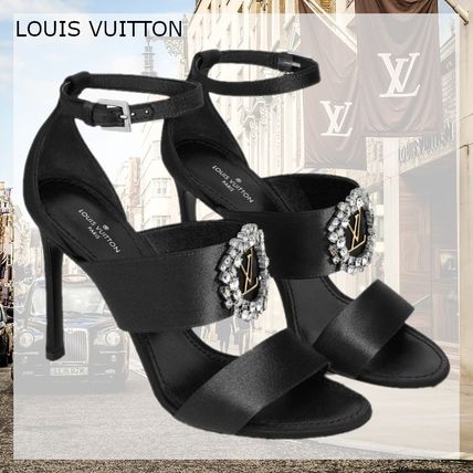 Louis Vuitton 2020 SS Open Toe Casual Style Blended Fabrics Street Style Plain 1A653L 