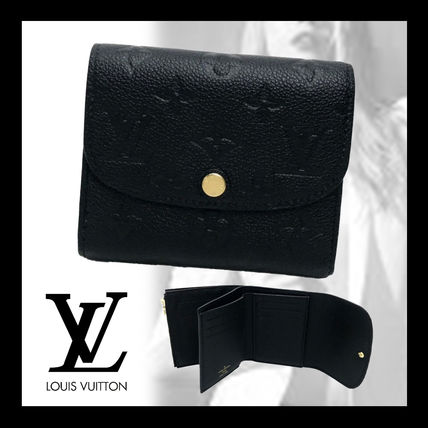 Louis Vuitton MONOGRAM EMPREINTE Monogram Folding Wallet Long Wallet Logo Folding Wallets 
