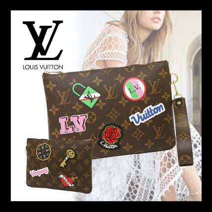 Louis Vuitton MONOGRAM Monogram Logo PouchesCosmetic Bags 