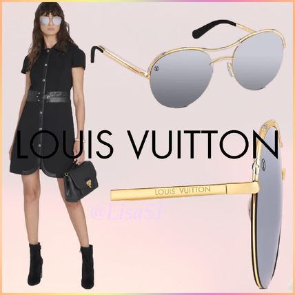 Louis Vuitton MONOGRAM 2020 SS Blended Fabrics Round Sunglasses 