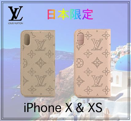 Louis Vuitton MAHINA 2020 SS Monogram Leather iPhone X iPhone XS Logo Smart Phone Cases M68886 M68885 