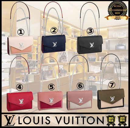 Louis Vuitton LOCKME 2019 SS Casual Style 2WAY Bi color Chain Plain Leather Party Style 