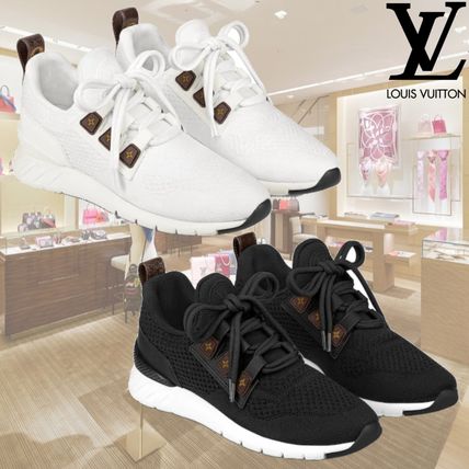 Louis Vuitton 2020 SS Monogram Plain Toe Lace up Casual Style Unisex 1A57CW 1A57CG 