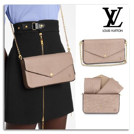 Louis Vuitton EPI Plain Leather Party Style Office Style Elegant Style M68758 