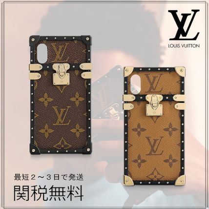 Louis Vuitton Monogram iPhone X iPhone XS Logo Smart Phone Cases M62619 M62618 
