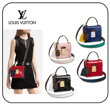 Louis Vuitton 2WAY Leather Party Style Office Style Elegant Style 