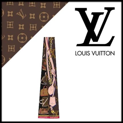 Louis Vuitton 2020 21AW Monogram Silk Party Style Elegant Style Headband Accessories M76235 
