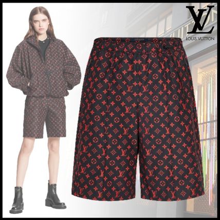 Louis Vuitton 2020 21AW Short Monogram Nylon Street Style Logo Shorts 1A83RE 