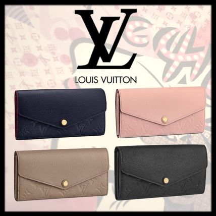 Louis Vuitton PORTEFEUILLE SARAH 2020 21AW Monogram Leather Folding Wallet Logo Long Wallets M62125 M61182 M64082 M68708 