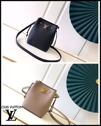 Louis Vuitton LOCKME 2020 SS Monogram Casual Style Canvas Blended Fabrics Bi color M69205 