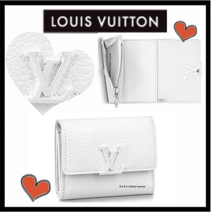 Louis Vuitton CAPUCINES 2020 SS Calfskin Plain Small Wallet Folding Wallets 