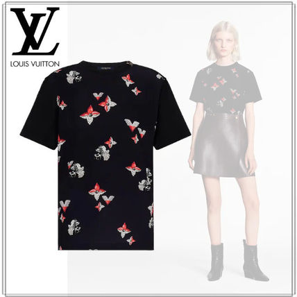 Louis Vuitton 2020 21AW Street Style Cotton Short Sleeves Logo T Shirts