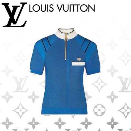 Louis Vuitton Short Sleeved Knit Top With Padded Shoulders 1A62H1 