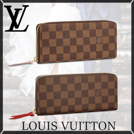 Louis Vuitton DAMIER 2020 SS Leather Long Wallets N60534 N41626 
