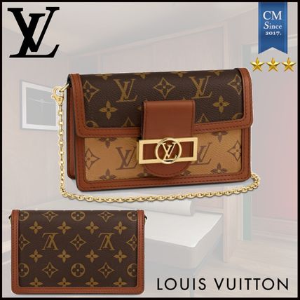 Louis Vuitton MONOGRAM 2020 SS Monogram Canvas Chain Leather Crossbody Logo Shoulder Bags 