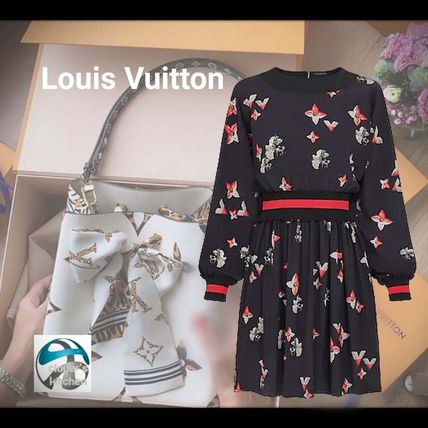Louis Vuitton Exclusive Floral Print Mini Dress In Silk Crepe De Chine 1A83PJ 