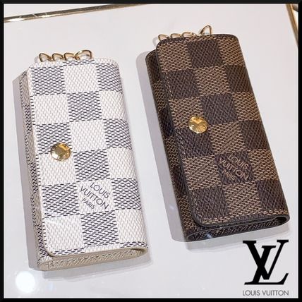Louis Vuitton DAMIER 2020 SS Unisex Leather KeychainsBag Charms N60385 N60386 