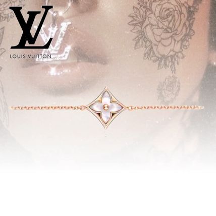 Louis Vuitton 2020 SS Casual Style Flower Chain Party Style 18K Gold Elegant Style Q95466 