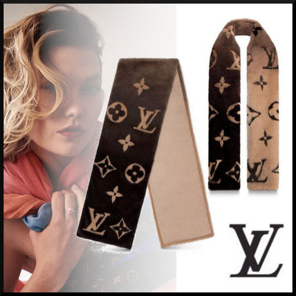 Louis Vuitton 2019 20AW Minkgram Gradient Fur Scarf M74355 