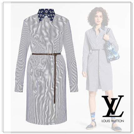 Louis Vuitton 2020 21AW Stripes Monogram Casual Style Long Sleeves Cotton 