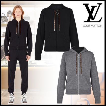 Louis Vuitton 2020 SS Short Cashmere Nylon Street Style Long Sleeves Plain Cotton 1A4PGA