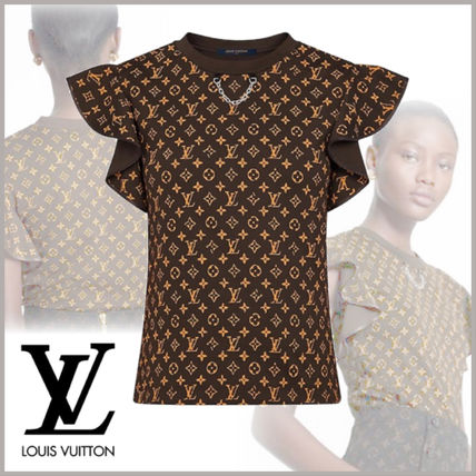 Louis Vuitton MONOGRAM 2020 21AW Monogram Cotton Short Sleeves Logo T Shirts