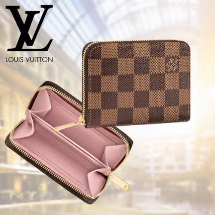 Louis Vuitton DAMIER Leather Long Wallet Small Wallet Logo Coin Cases N60213 