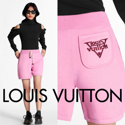 Louis Vuitton Short Casual Style Cashmere Street Style Logo Shorts 