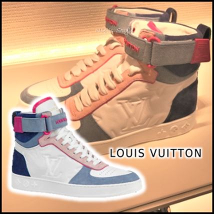 Louis Vuitton BOOMBOX SNEAKER BOOT white low top 1A7RNG 