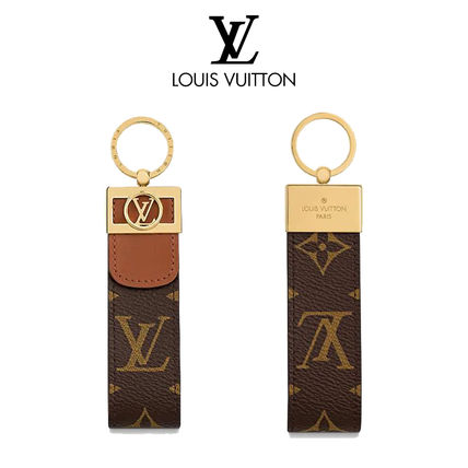 Louis Vuitton MONOGRAM Leather KeychainsBag Charms 
