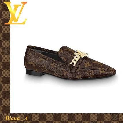 Louis Vuitton MONOGRAM Monogram Leather LoaferMoccasin Shoes 