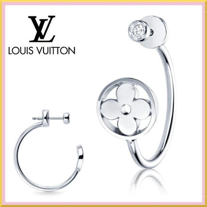 Louis Vuitton Idylle Blossom Small Hoop Earring White Gold And Diamond Q96333 