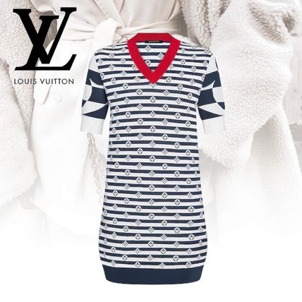 Louis Vuitton 2020 21AW Short Flower Patterns Monogram Casual Style Wool Silk Nylon 1A7TH2 