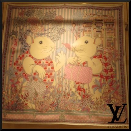 Louis Vuitton Silk Party Style Office Style Elegant Style M76124 