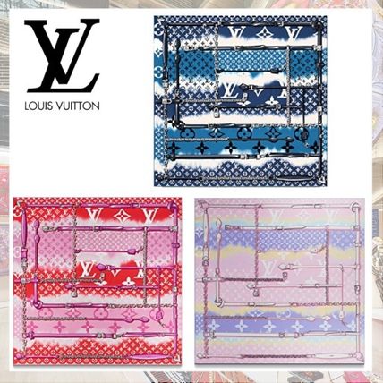 Louis Vuitton 2020 SS Monogram Casual Style Silk Tie dye Party Style Elegant Style M76132 M76185 M76131 