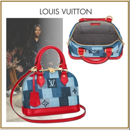 Louis Vuitton ALMA 2020 SS Other Plaid Patterns Monogram Denim Blended Fabrics 2WAY 