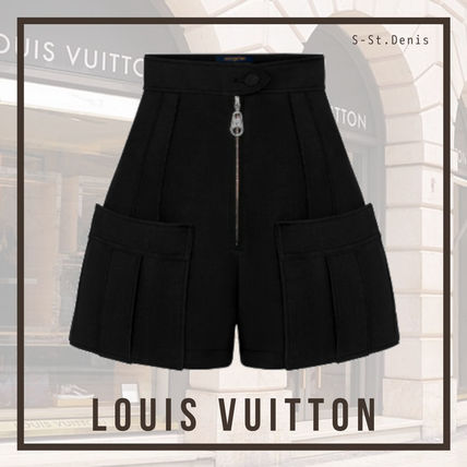 Louis Vuitton 2020 SS Casual Style Wool Silk Blended Fabrics Plain Shorts 1A7TMQ 