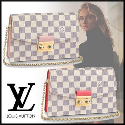 Louis Vuitton 2020 SS Street Style 2WAY Bi color Chain Leather Office Style N60358 N60357