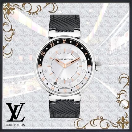 Louis Vuitton 2020 21AW Casual Style Leather Round Quartz Watches Analog Watches 