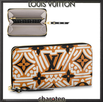 Louis Vuitton ZIPPY WALLET 2020 21AW Monogram Unisex Calfskin Canvas Bi color Leather Tribal 