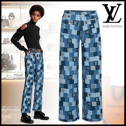Louis Vuitton MONOGRAM 2020 SS Printed Pants Monogram Street Style Cotton Long Jeans