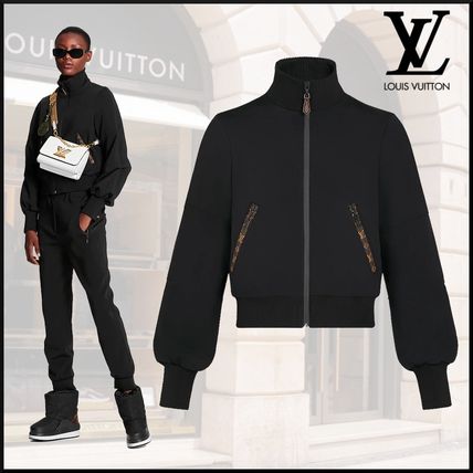 Louis Vuitton 2020 21AW Black Monogram Jogging Jacket In Technical Jersey 1A82D6 