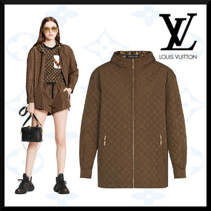 Louis Vuitton MONOGRAM 2020 21AW Monogram Silk Long Sleeves Logo HoodiesSweatshirts