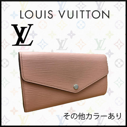 Louis Vuitton EPI 2018 19AW Plain Leather Folding Wallet Logo Long Wallets M60582