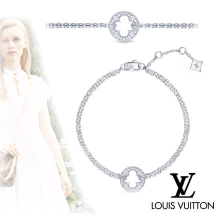 Louis Vuitton 2020 SS Empreinte Chain Bracelet White Gold And Diamonds Q95622 