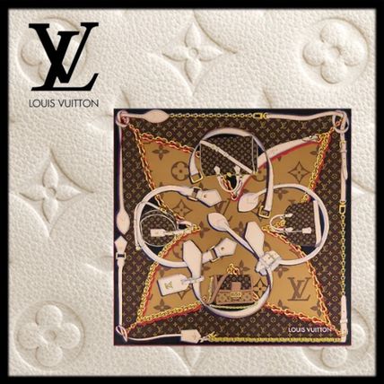 Louis Vuitton 2020 SS Silk Elegant Style Logo Lightweight ScarvesShawls M76202 